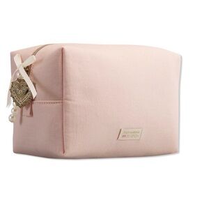 Dolce & Gabbana MY DEVOTION Pink Makeup Bag Gold heart, pearl, bow zipper pull